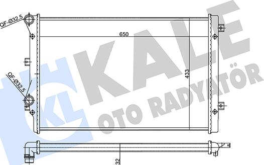 KALE OTO RADYATÖR 356985 - Radiators, Motora dzesēšanas sistēma autodraugiem.lv