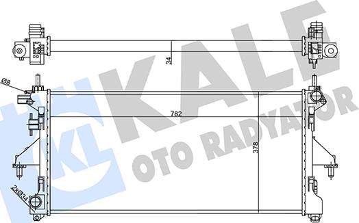 KALE OTO RADYATÖR 356455 - Radiators, Motora dzesēšanas sistēma autodraugiem.lv