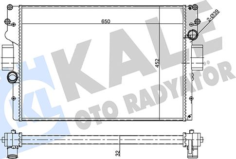 KALE OTO RADYATÖR 356410 - Radiators, Motora dzesēšanas sistēma autodraugiem.lv
