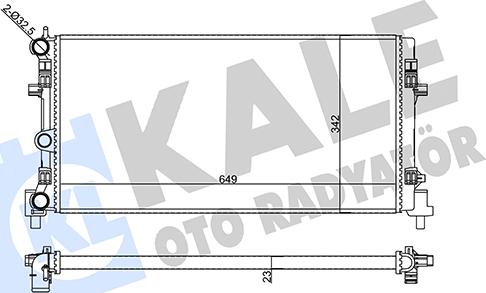 KALE OTO RADYATÖR 356425 - Radiators, Motora dzesēšanas sistēma autodraugiem.lv