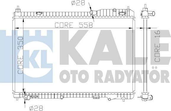 KALE OTO RADYATÖR 356000 - Radiators, Motora dzesēšanas sistēma autodraugiem.lv