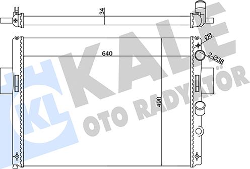 KALE OTO RADYATÖR 356145 - Radiators, Motora dzesēšanas sistēma autodraugiem.lv