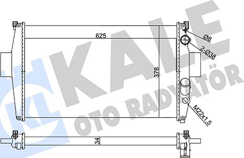 KALE OTO RADYATÖR 356150 - Radiators, Motora dzesēšanas sistēma autodraugiem.lv