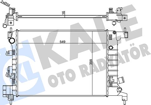 KALE OTO RADYATÖR 356315 - Radiators, Motora dzesēšanas sistēma autodraugiem.lv