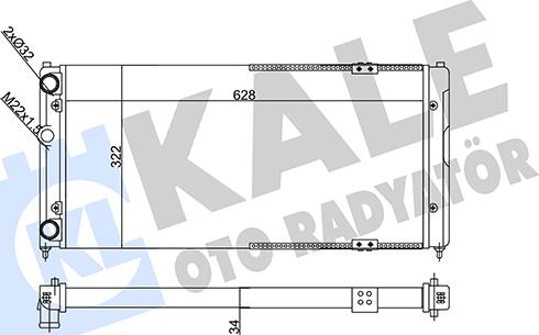 KALE OTO RADYATÖR 356295 - Radiators, Motora dzesēšanas sistēma autodraugiem.lv