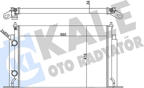 KALE OTO RADYATÖR 356260 - Radiators, Motora dzesēšanas sistēma autodraugiem.lv