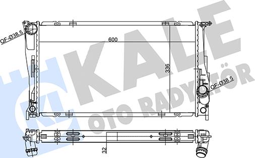 KALE OTO RADYATÖR 356230 - Radiators, Motora dzesēšanas sistēma autodraugiem.lv