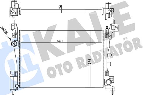 KALE OTO RADYATÖR 356270 - Radiators, Motora dzesēšanas sistēma autodraugiem.lv