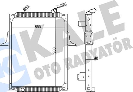 KALE OTO RADYATÖR 350160 - Radiators, Motora dzesēšanas sistēma autodraugiem.lv