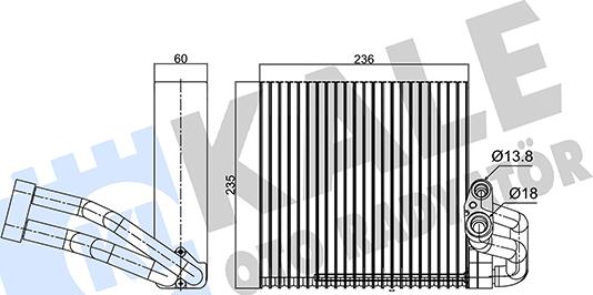 KALE OTO RADYATÖR 350135 - Iztvaikotājs, Gaisa kondicionēšanas sistēma autodraugiem.lv