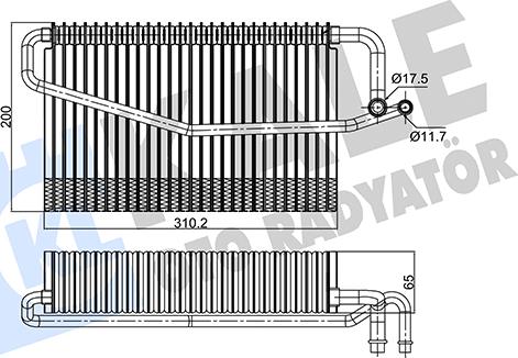 KALE OTO RADYATÖR 350130 - Iztvaikotājs, Gaisa kondicionēšanas sistēma autodraugiem.lv