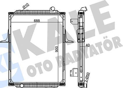 KALE OTO RADYATÖR 350170 - Radiators, Motora dzesēšanas sistēma autodraugiem.lv