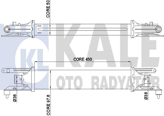 KALE OTO RADYATÖR 350855 - Starpdzesētājs autodraugiem.lv