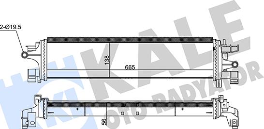 KALE OTO RADYATÖR 350805 - Zemas temperatūras dzesētājs, Starpdzesētājs autodraugiem.lv