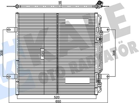 KALE OTO RADYATÖR 350360 - Kondensators, Gaisa kond. sistēma autodraugiem.lv
