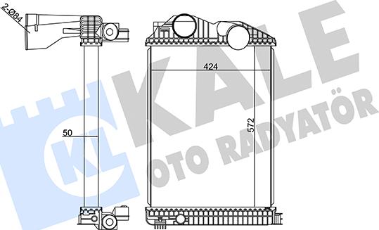 KALE OTO RADYATÖR 350315 - Starpdzesētājs autodraugiem.lv