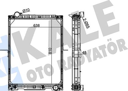 KALE OTO RADYATÖR 350290 - Radiators, Motora dzesēšanas sistēma autodraugiem.lv