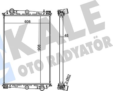 KALE OTO RADYATÖR 350205 - Radiators, Motora dzesēšanas sistēma autodraugiem.lv