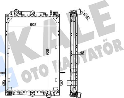 KALE OTO RADYATÖR 350210 - Radiators, Motora dzesēšanas sistēma autodraugiem.lv