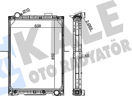 KALE OTO RADYATÖR 350285 - Radiators, Motora dzesēšanas sistēma autodraugiem.lv