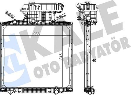 KALE OTO RADYATÖR 350270 - Radiators, Motora dzesēšanas sistēma autodraugiem.lv