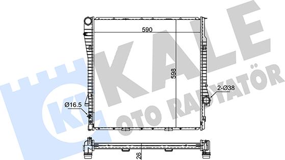 KALE OTO RADYATÖR 351980 - Radiators, Motora dzesēšanas sistēma autodraugiem.lv