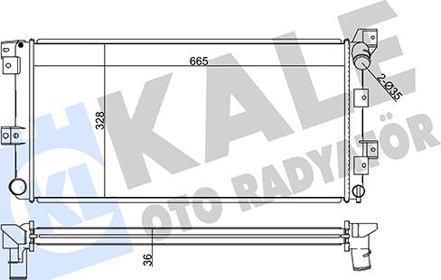 KALE OTO RADYATÖR 351935 - Radiators, Motora dzesēšanas sistēma autodraugiem.lv