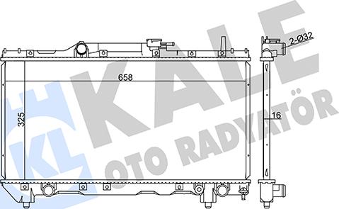 KALE OTO RADYATÖR 351920 - Radiators, Motora dzesēšanas sistēma autodraugiem.lv