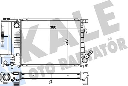 KALE OTO RADYATÖR 351970 - Radiators, Motora dzesēšanas sistēma autodraugiem.lv