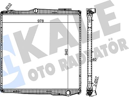 KALE OTO RADYATÖR 351405 - Radiators, Motora dzesēšanas sistēma autodraugiem.lv