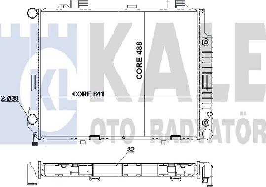 KALE OTO RADYATÖR 351600 - Radiators, Motora dzesēšanas sistēma autodraugiem.lv