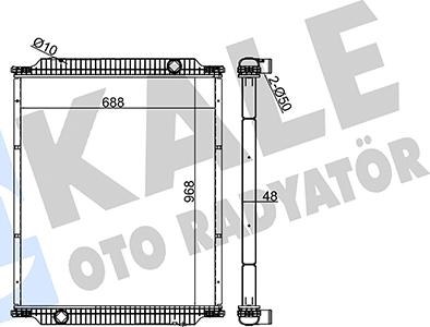 KALE OTO RADYATÖR 351615 - Radiators, Motora dzesēšanas sistēma autodraugiem.lv