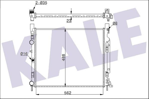 KALE OTO RADYATÖR 351010 - Radiators, Motora dzesēšanas sistēma autodraugiem.lv