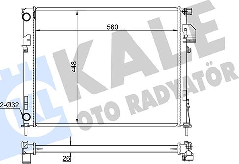 KALE OTO RADYATÖR 351035 - Radiators, Motora dzesēšanas sistēma autodraugiem.lv