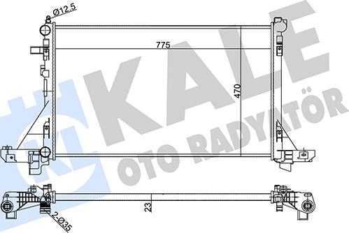 KALE OTO RADYATÖR 351025 - Radiators, Motora dzesēšanas sistēma autodraugiem.lv