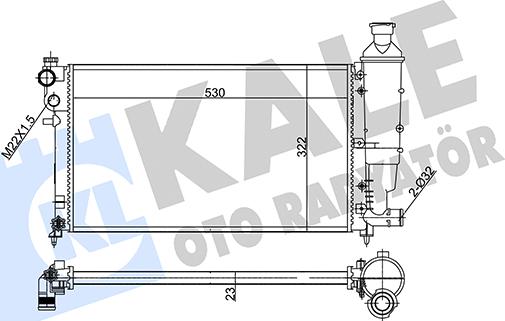 KALE OTO RADYATÖR 351845 - Radiators, Motora dzesēšanas sistēma autodraugiem.lv