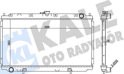 KALE OTO RADYATÖR 351860 - Radiators, Motora dzesēšanas sistēma autodraugiem.lv