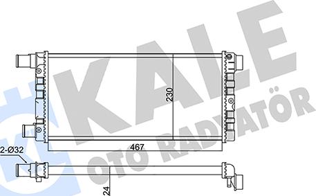 KALE OTO RADYATÖR 351835 - Radiators, Motora dzesēšanas sistēma autodraugiem.lv