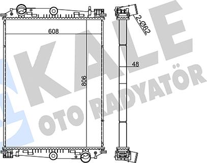 KALE OTO RADYATÖR 351365 - Radiators, Motora dzesēšanas sistēma autodraugiem.lv