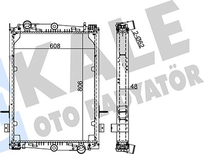 KALE OTO RADYATÖR 351380 - Radiators, Motora dzesēšanas sistēma autodraugiem.lv