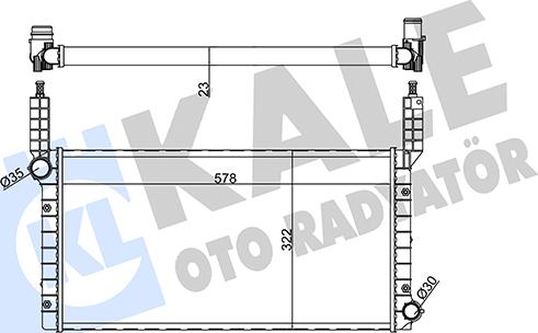 KALE OTO RADYATÖR 351225 - Radiators, Motora dzesēšanas sistēma autodraugiem.lv