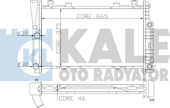 KALE OTO RADYATÖR 351700 - Radiators, Motora dzesēšanas sistēma autodraugiem.lv