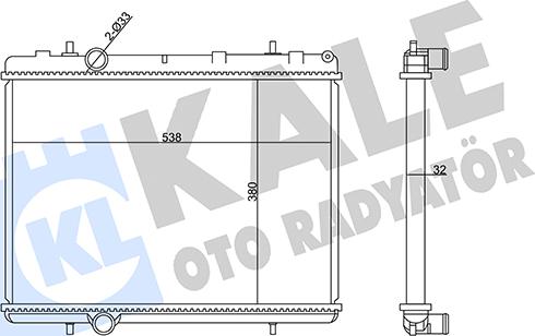 KALE OTO RADYATÖR 358990 - Radiators, Motora dzesēšanas sistēma autodraugiem.lv