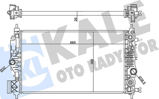 KALE OTO RADYATÖR 358945 - Radiators, Motora dzesēšanas sistēma autodraugiem.lv