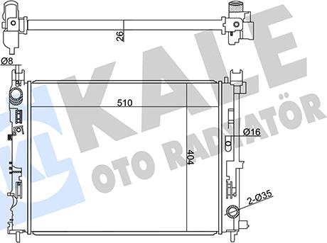 KALE OTO RADYATÖR 358970 - Radiators, Motora dzesēšanas sistēma autodraugiem.lv
