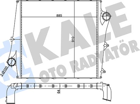 KALE OTO RADYATÖR 358555 - Starpdzesētājs autodraugiem.lv