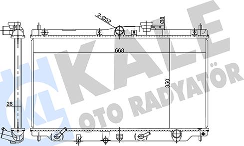 KALE OTO RADYATÖR 358550 - Radiators, Motora dzesēšanas sistēma autodraugiem.lv