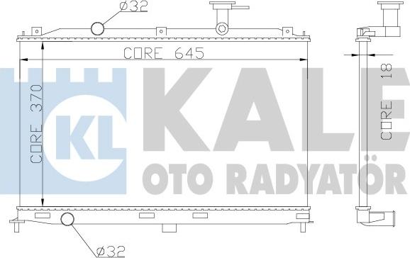 KALE OTO RADYATÖR 358000 - Radiators, Motora dzesēšanas sistēma autodraugiem.lv