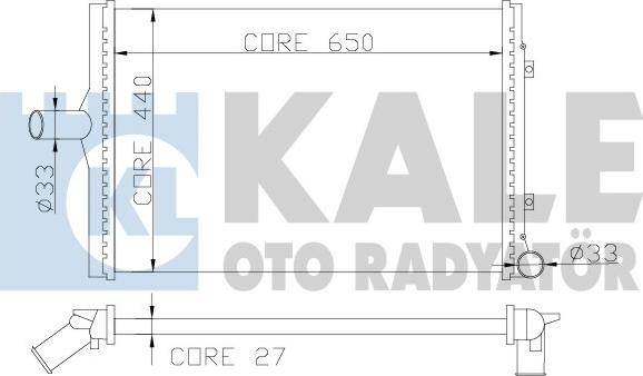 KALE OTO RADYATÖR 353000 - Radiators, Motora dzesēšanas sistēma autodraugiem.lv
