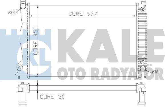 KALE OTO RADYATÖR 353200 - Radiators, Motora dzesēšanas sistēma autodraugiem.lv